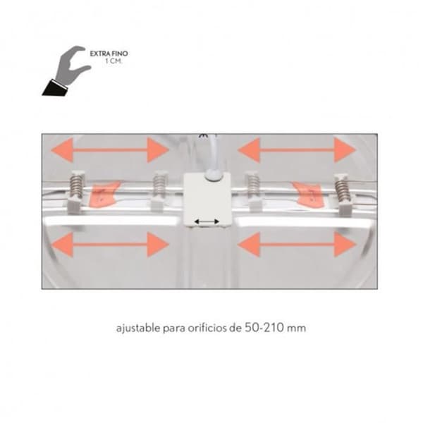 Downlight - FAB 100690820 - Integrerad LED - 8W - 586 lumen - Krom