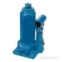 Hydraulisk flaskvinsck - Silverline - 4 ton - Stål - Justerbar - Universell