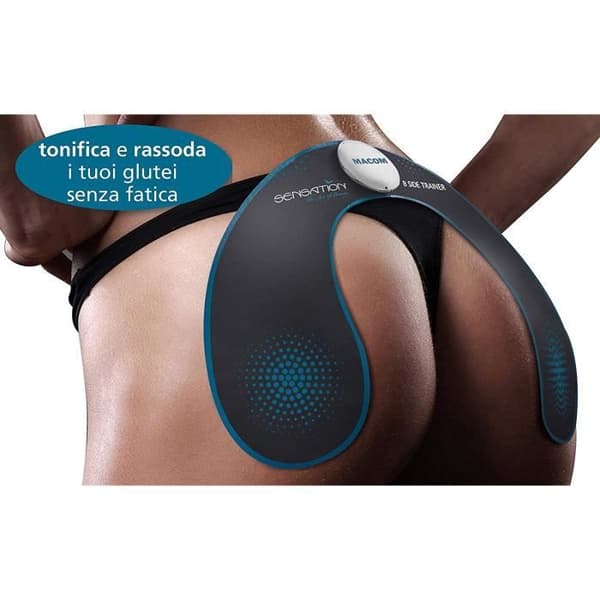 Macom muskel elektrostimulation, vit svart Silver Blå - 231