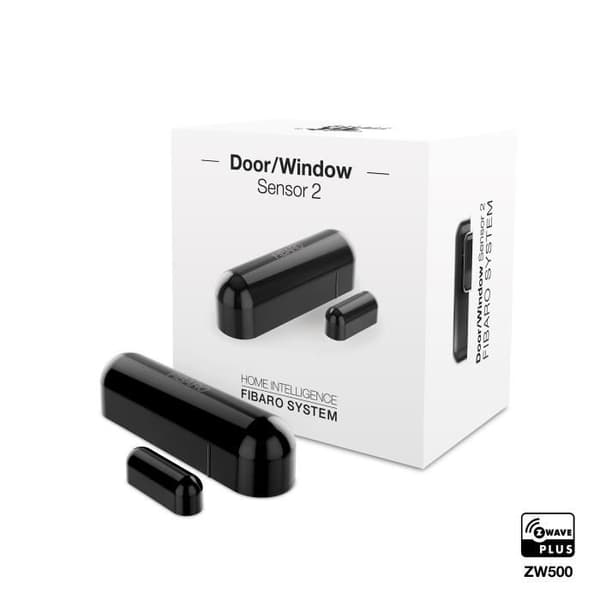 Öppningsdetektor Z-Wave - FIBARO - Multisensor - Svart - Temperatursensor - Batteri 2 år