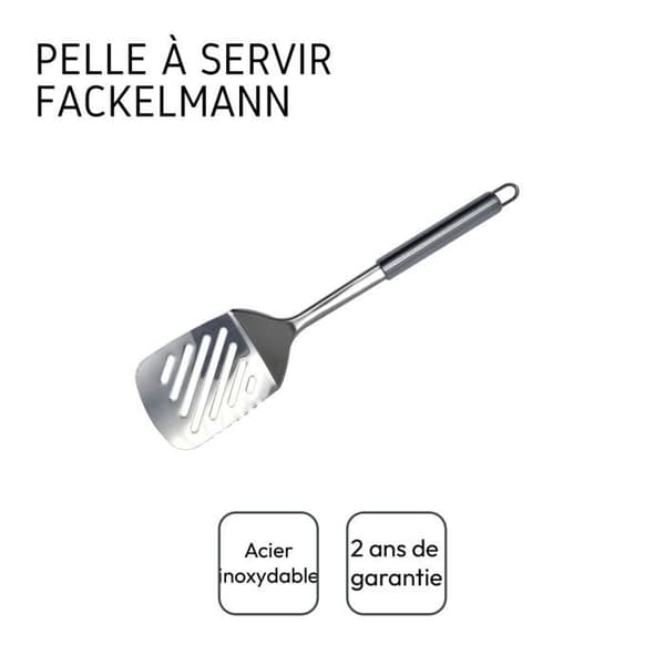 Spatule i rostfritt stål med hål 33 cm Fackelmann Elemental
