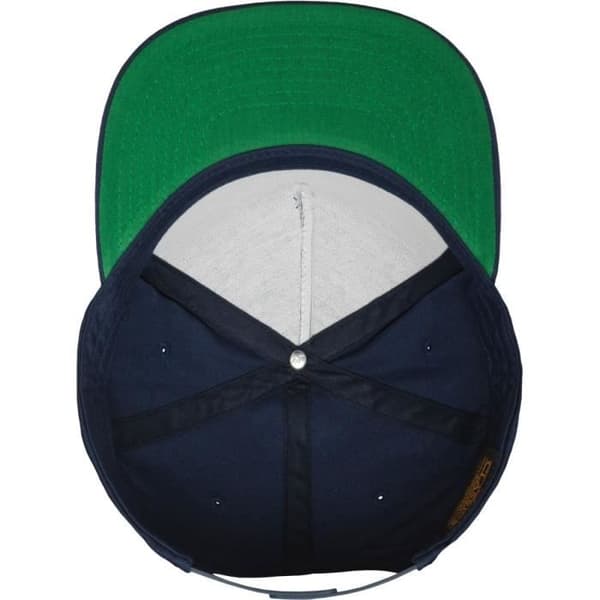 5 Panel Snapback Cap - Flexfit - Marinblå - 100 % bomull - Unisex - One Size