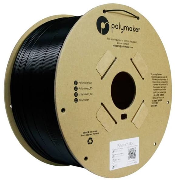 Filament ABS - POLYMAKER - PolyLite™ - 1,75 mm - 3000 g - Värme- och stötbeständig