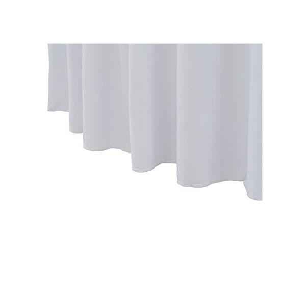 Bordsskydd i elastisk material - vidaXL - 120x74 cm - Vit - Rektangulär - 90% polyester, 10% elastan
