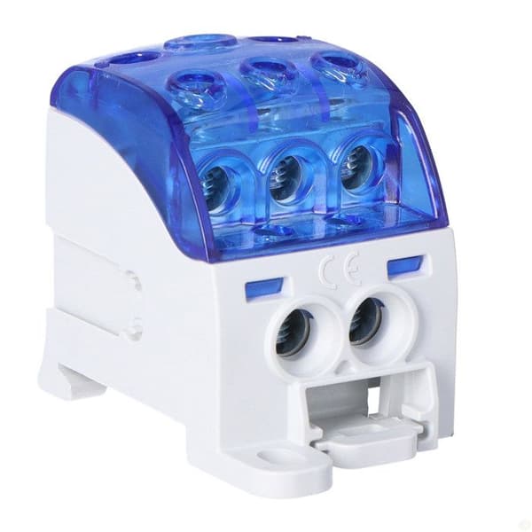 Universell distributionsblock SUB 220 Al/Cu 82060 SIMBLOCK, blå