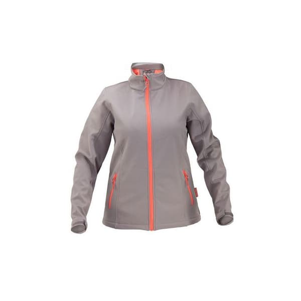 DAM SOFTSHELL JACKET, GRÅ-POMBER, "3XL", CE, LAHTI