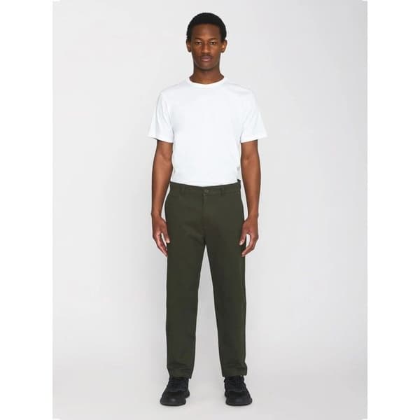 Chino-byxor KnowledgeCotton Apparel Chuck - skogsnatt