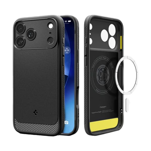 Coque Rugged Armor MagSafe Apple iPhone 17 Pro Max - Matt Svart