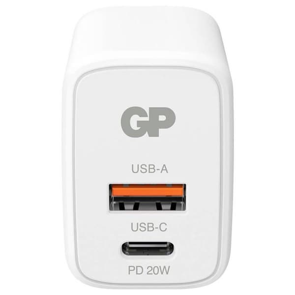 Laddare USB GP GPWC20WPWHUSB824 Utgångsström (max.) 3000 mA 2 x 1x USB-A, 1x USB-C®