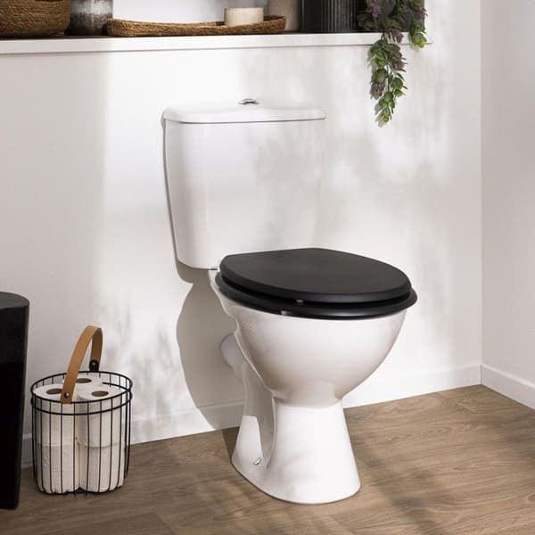 Toalettlock Uni "Matty" 46cm Svart