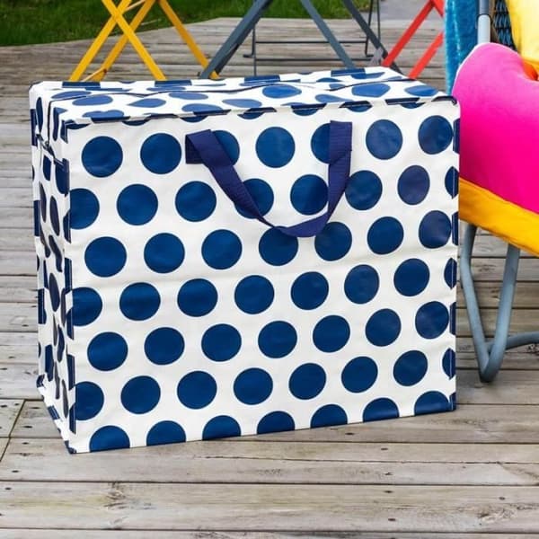 Förvaringst bag - REX LONDON - Jumbo - 55 cm - Mörkblå - Zip - Stort format