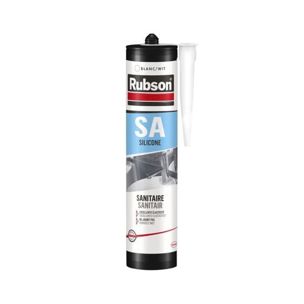Mastiksilikon sanitär vit 300 ml - RUBSON - 165170