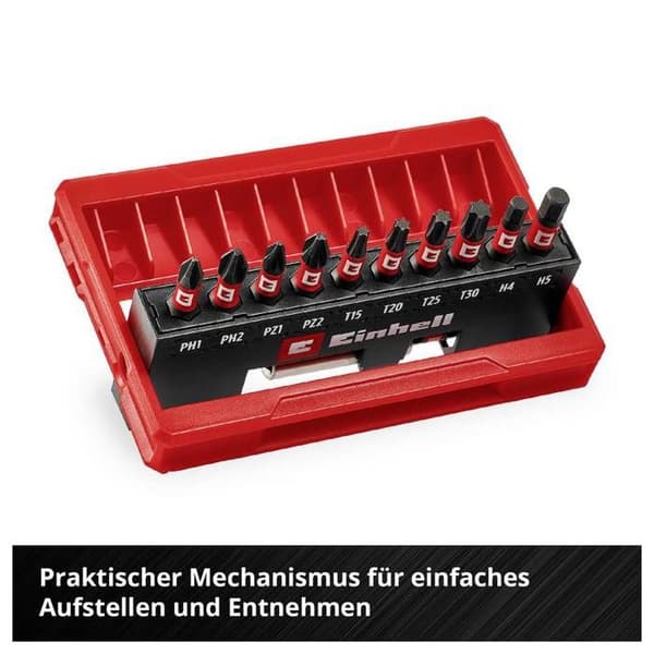 Einhell Slagskruvbits Väskset 11-delar 118673 1/4 (6.3 mm), PH, PZ, TORX, hexagonal
