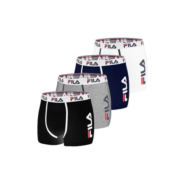 Fila Boxer Herr Caleçon Herr - Grå (Pack om 4)