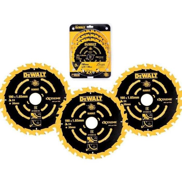 Sågblad - DeWalt - DT10399 - 190mm - 30mm - Gul