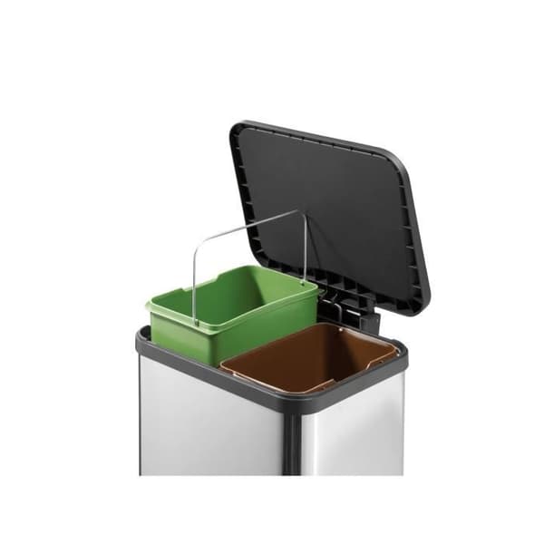 Hailo Pedal Bin Oko Duo Plus Size M 2x9 L Silver 0622-220