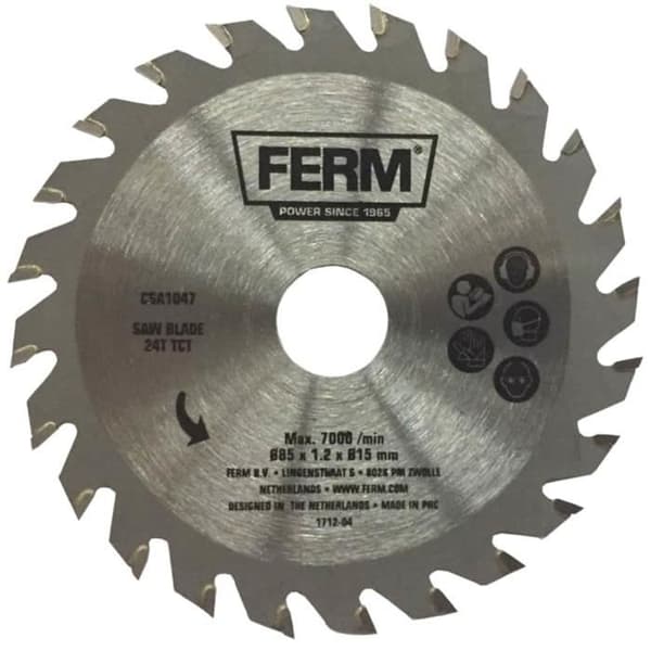 FERM Precisionssågblad 24T TCT 85 mm CSA1047