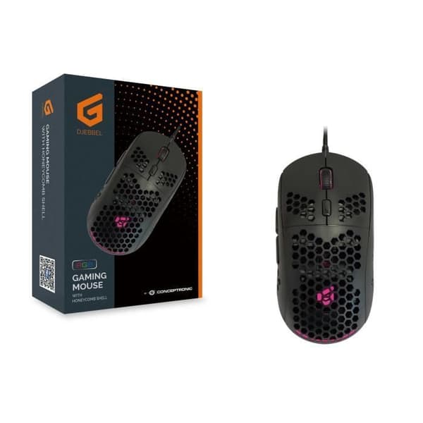 Souris Gaming - CONCEPTRONIC - DJEBBEL04B - 6400 DPI - Ergonomisk - Trådad