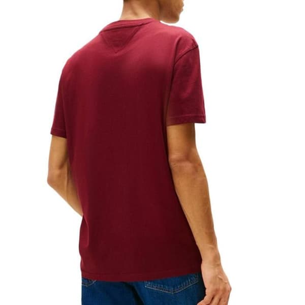 T-shirt Bordeaux Herr Tommy Hilfiger Reg Linear