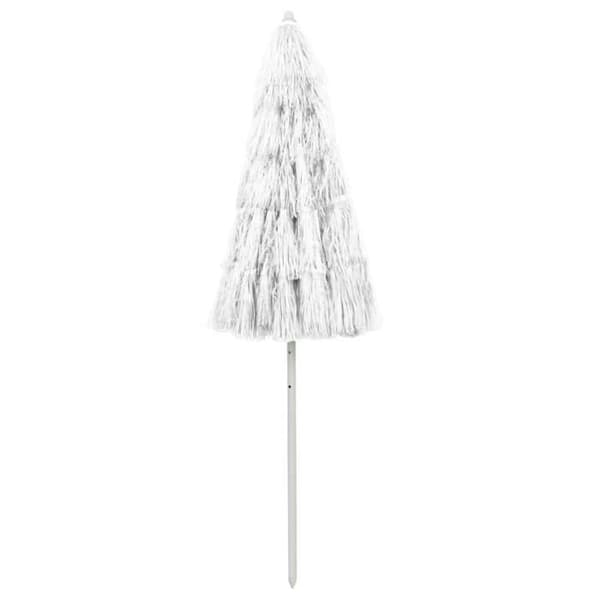 vidaXL Parasoll Vit 240 cm