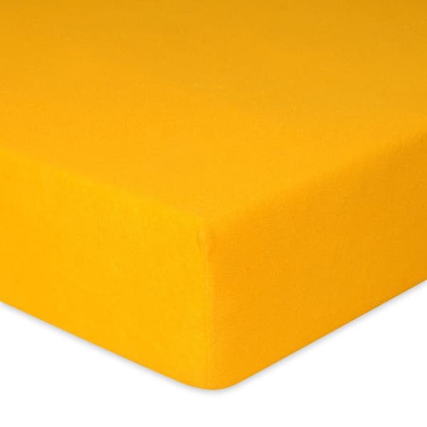Drap-housse - MATEX - TERRY PREMIUM - 90x200 - Huvud 20 cm - Gul - Bomull