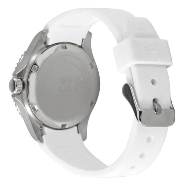 Ice Watch - Dam - 020366 - Vit Silikon - 35 mm - Silver - Rosa