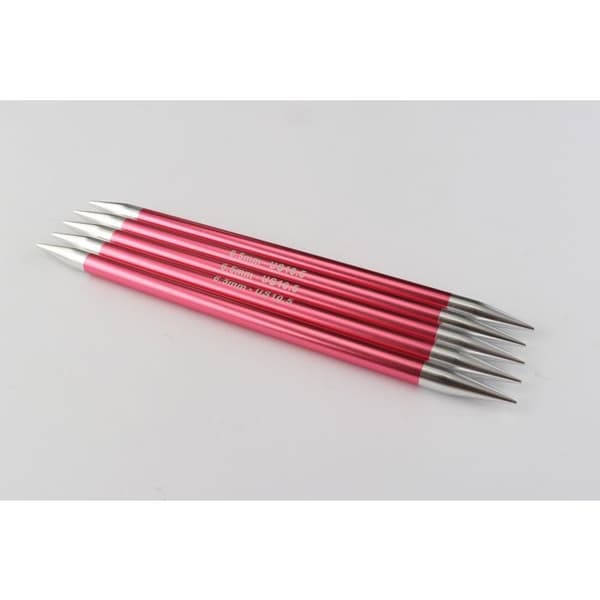 Strumpstickor Dubbelspets KnitPro Zing 15cm 6,5mm - 47014
