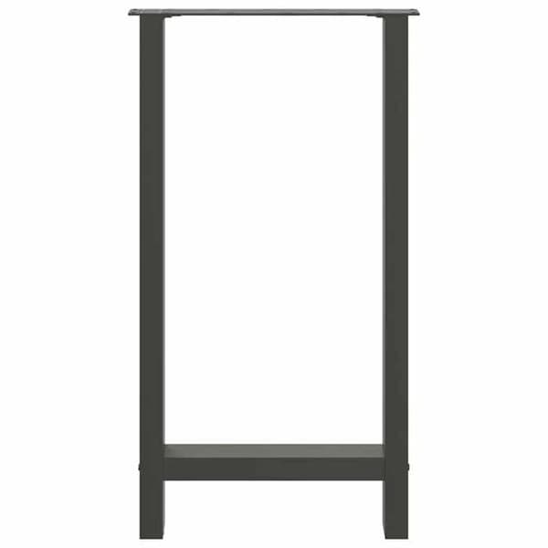 vidaXL Barstolben Anthracite 2 delar 40 x (90-91) cm Stål 4013326