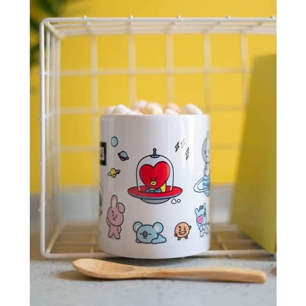 Mugg - BT21 - Cylindrisk - Keramik - 330 ml - Diskmaskinssäker