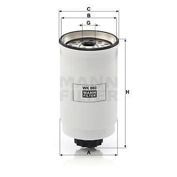 MANN-FILTER WK880 bränslefilter