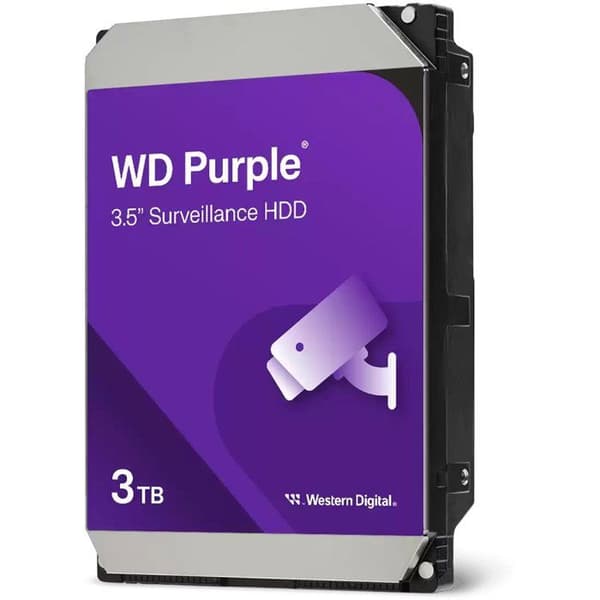 WD Purple - Hårddisk - 3 To - 3,5" - SATA
