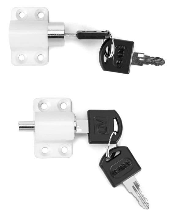 Fönsteraccessoar - QWORK - WD6210 - Säkerhetslås - Zinklegering - Lätt att installera