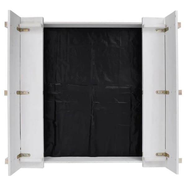 vidaXL Sandlåda Gran Trä Vit 95x90x15 cm