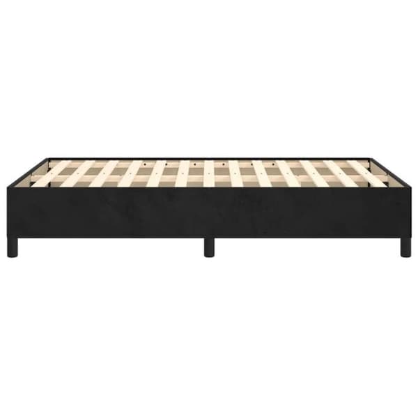 vidaXL Sängram utan madrass svart 120x200 cm sammet 347314