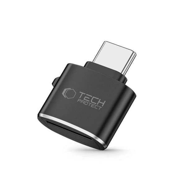 USB-C-adapter - Tech-Protect - För Micro SD TF-kort - Svart färg