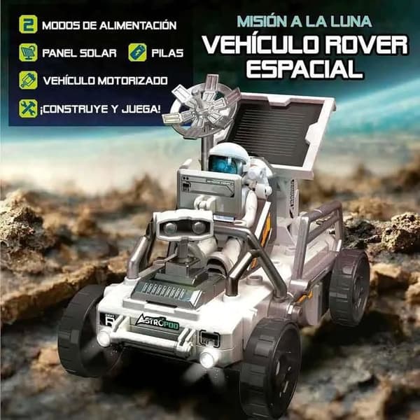 Rymdfordon Rover - NINCO - 23 Delar - Motoriserad - Solcell - Utbildande