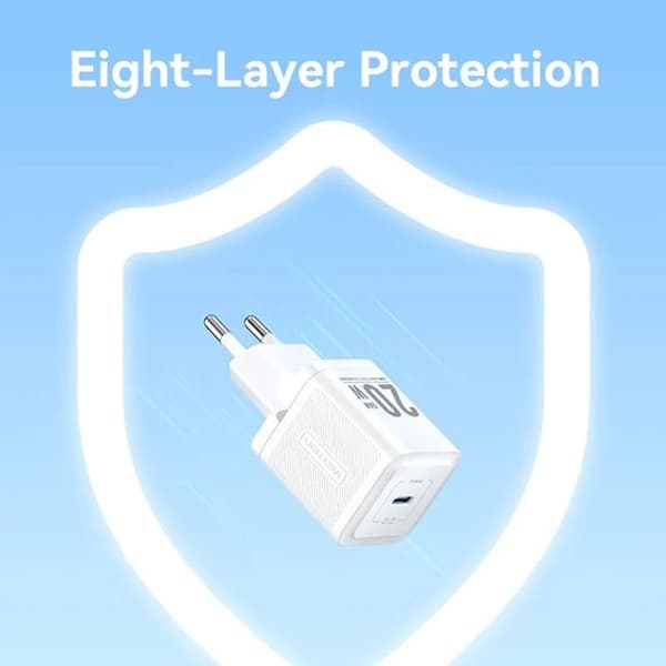 Laddare - VENTION - FEPB0-EU - 20W - Typ-C - Smart Charging
