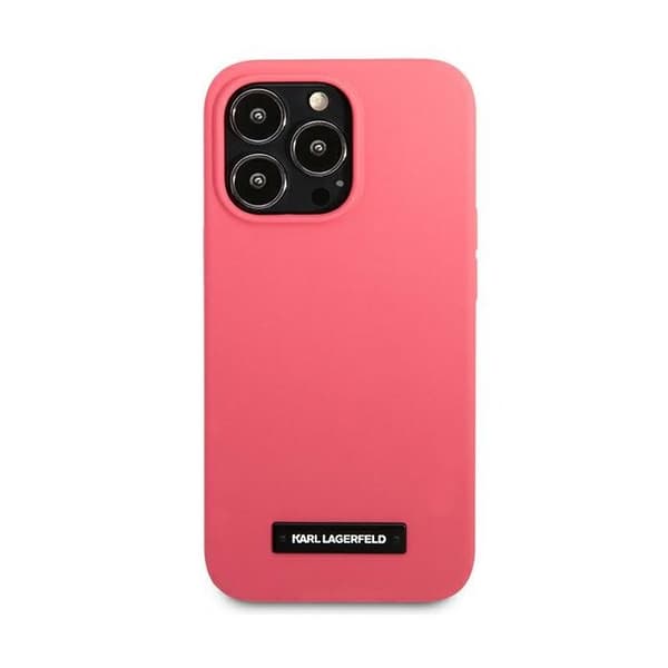 Fuchsia silikonfodral för iPhone 13 Pro från Karl Lagerfeld