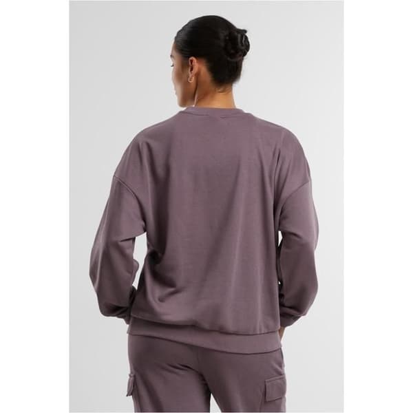 Oversize rundhalsad tröja för kvinnor Urban Classics Light Terry
