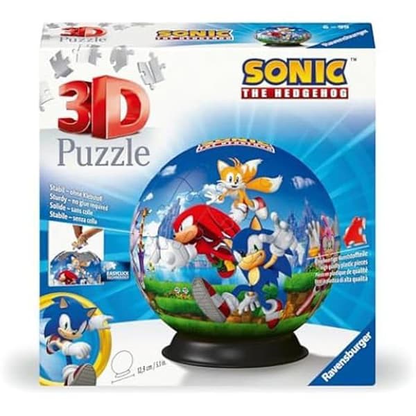 Pussel 3D - RAVENSBURGER - Sonic - 72 bitar - Stöd ingår - Från 6 år