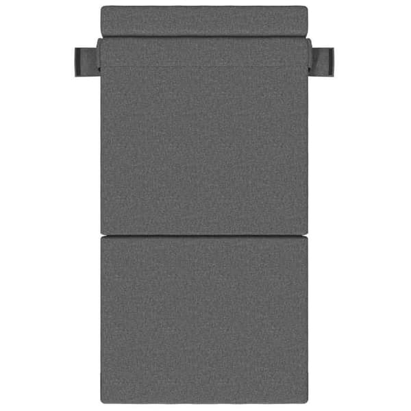 vidaXL Fällbar sängsoffa Ljusgrå 70 x 80 x 60 cm Tyg 900085