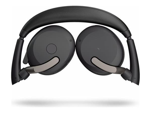 Jabra Evolve2 65 Flex UC Stereo - Headset - on-ear - Bluetooth - trådlöst - aktiv brusreducering - USB-A -
