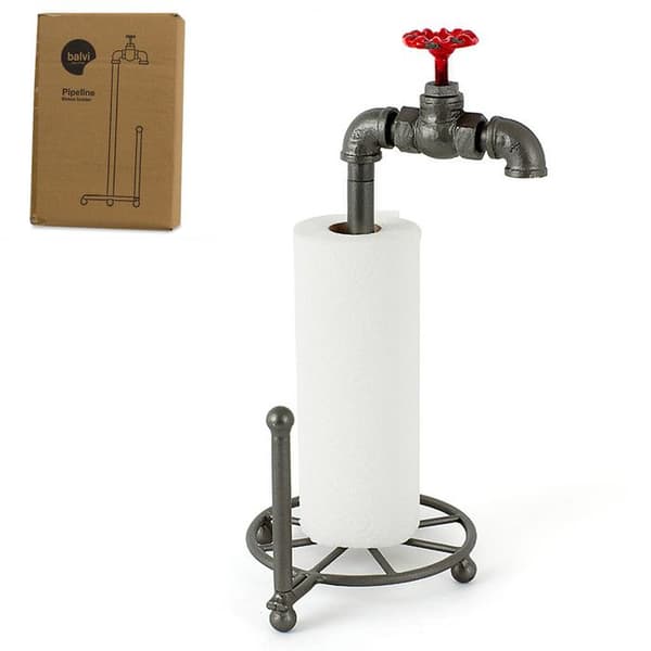 Support för pappershanddukar - Pipeline - Metall - 45x21x24 cm - Järn - Unik design