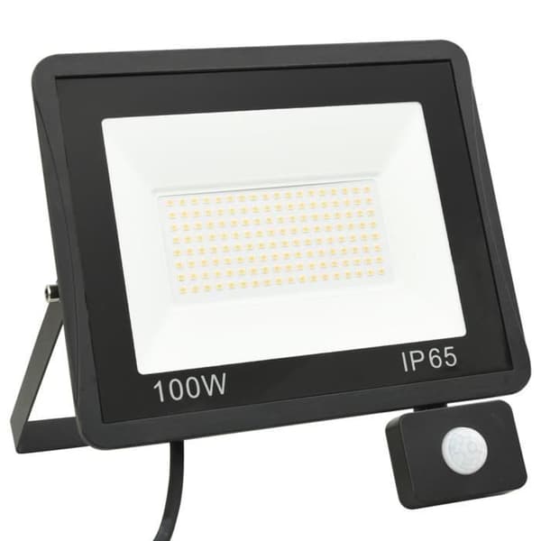 vidaXL LED-projektor med sensor 100 W Varmvit