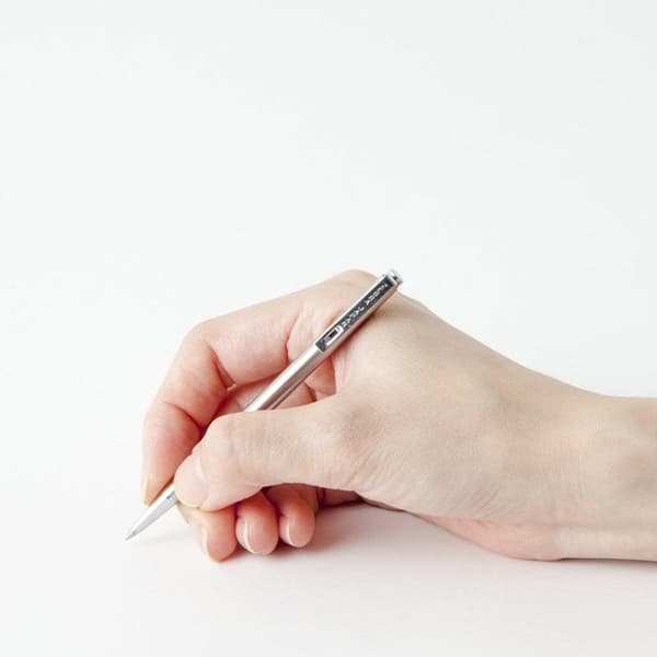 Stylo - penngrupp - Zebra refill - T-3 - Mini kulpenna, Svart bläck, Silver () Silver