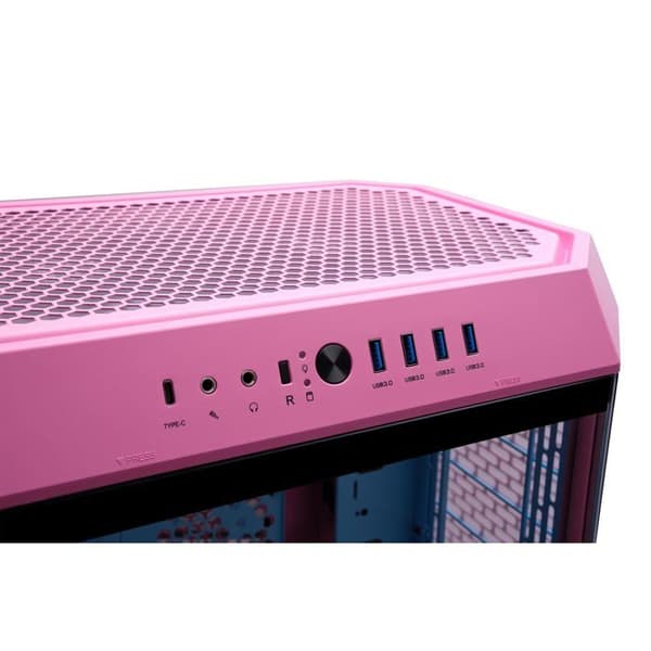 Datorchassi - Thermaltake - The Tower 600 - Bubble Pink - Vertikal design - Avancerad kylning