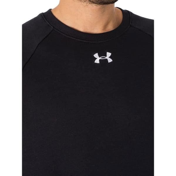 Sweatshirt - UNDER ARMOUR - Svart - Långärmad - Klassisk krage - Broderad logotyp