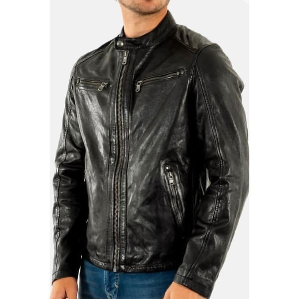 Läderjacka DAYTONA 101843 - Svart - Herr