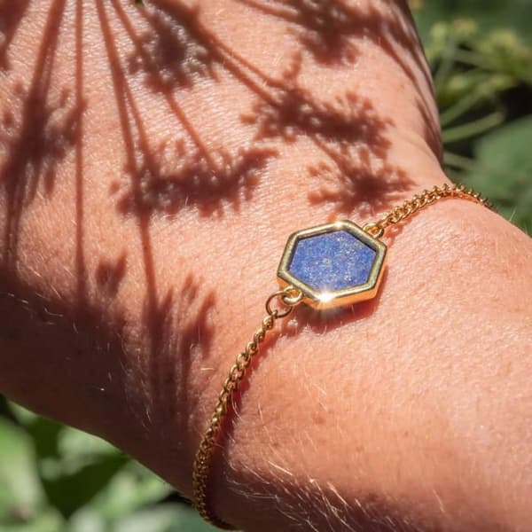 Armband Hexalia i lapis lazuli
