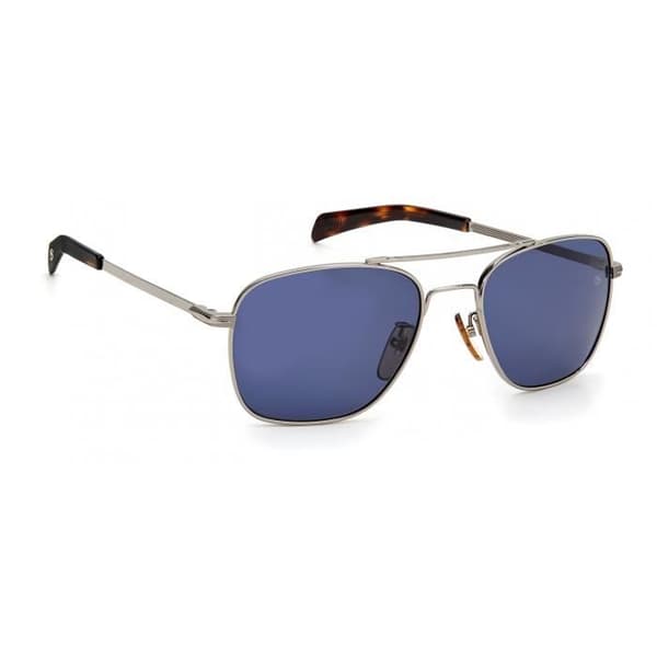 David Beckham solglasögon 7019/S cat.3 wayfarer rostfritt stål silver/blå